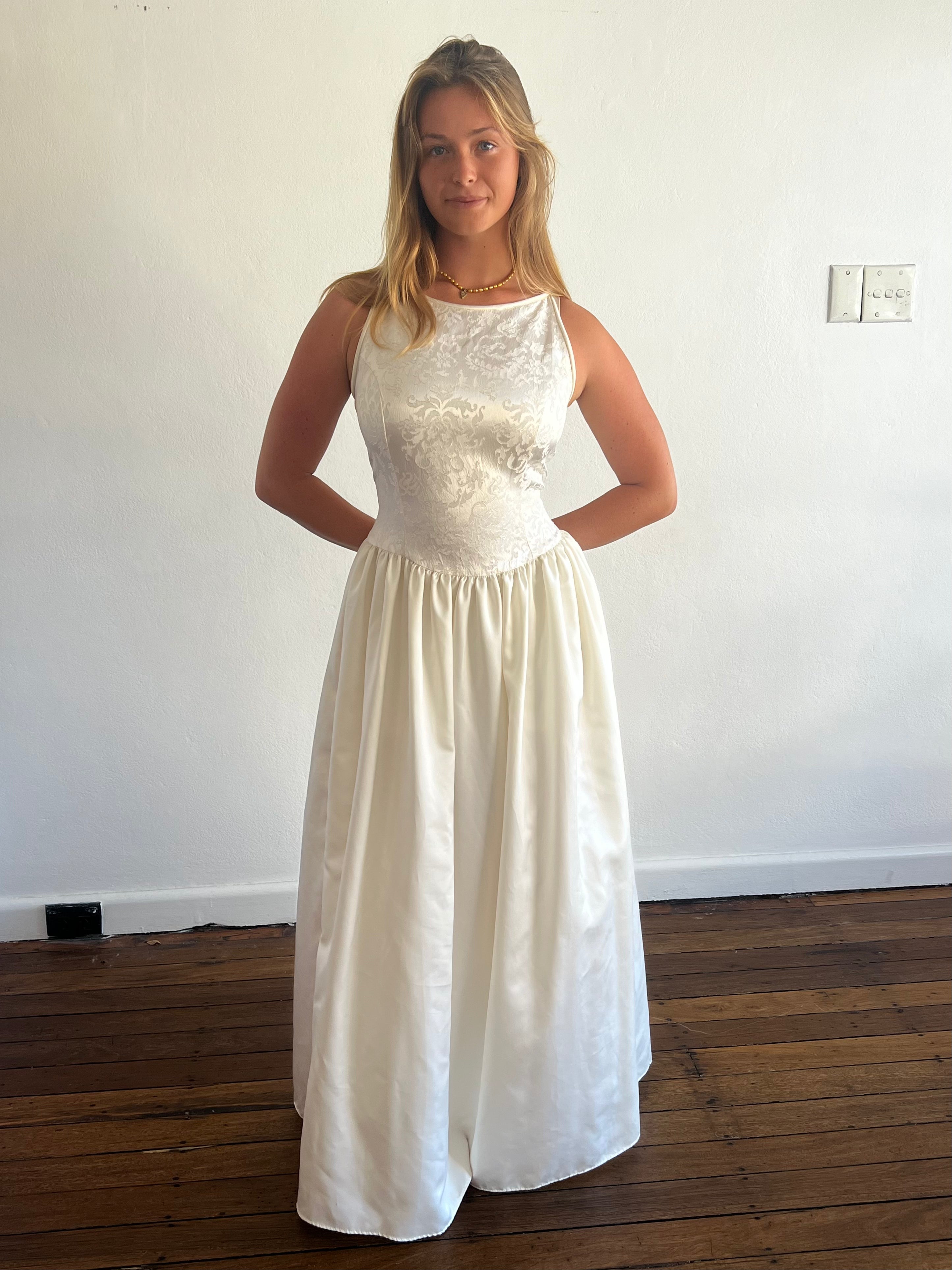 90s Gunne Sax by Jessica McClintock Brocade Bodice Dress – Fruitful Bridal