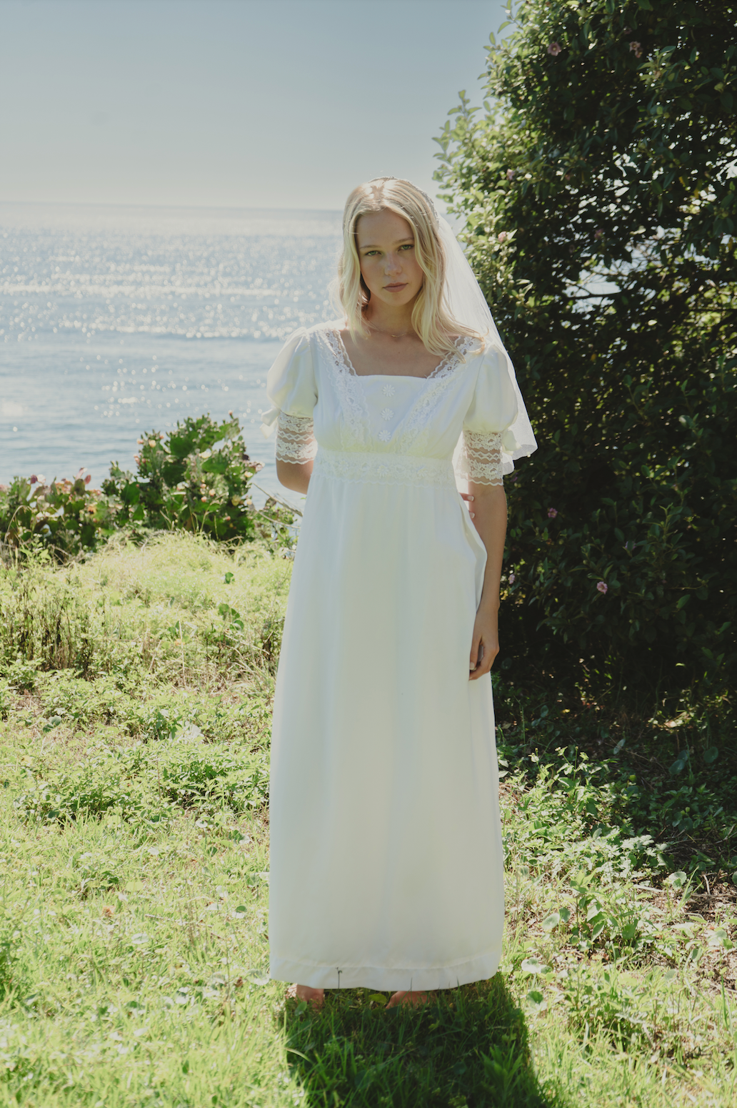 70s Empire Waist Prairie Dress