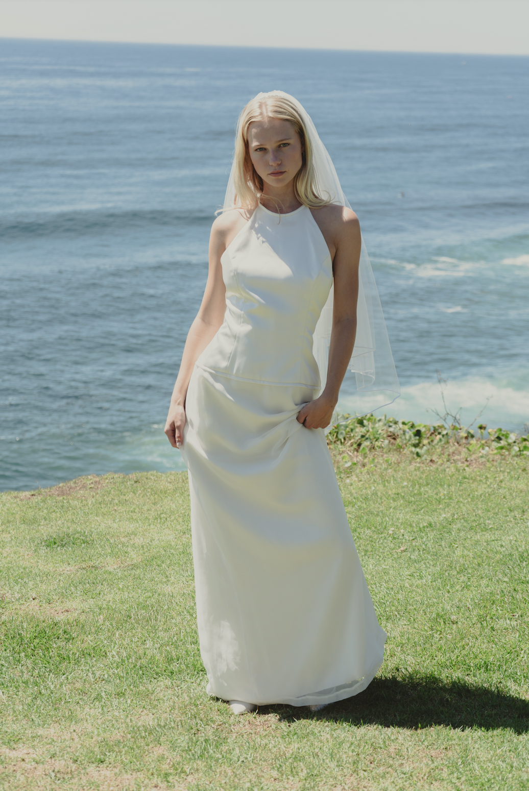 1990s Vera Wang Drop-waist Dress – Fruitful Bridal - Main Image