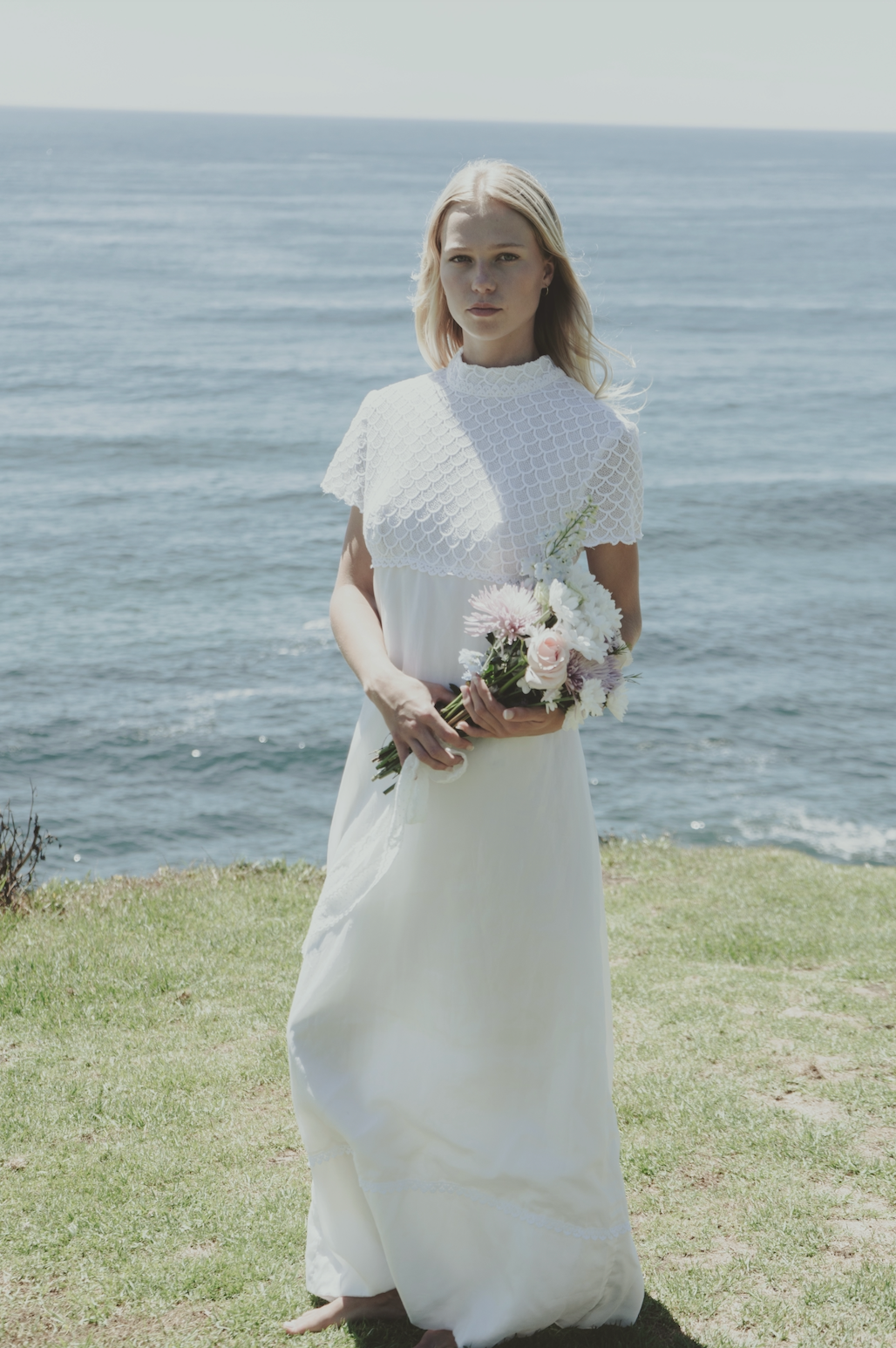 60s Scallop Lace Empire Dress Fruitful Bridal 60s Scallop Lace Empire Dress Fruitful Bridal