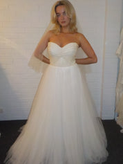1990s Strapless Tulle Skirt Ballgown