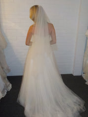 1990s Strapless Tulle Skirt Ballgown