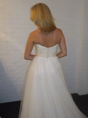 1990s Strapless Tulle Skirt Ballgown
