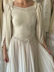 70s Velvet Bodice Dress