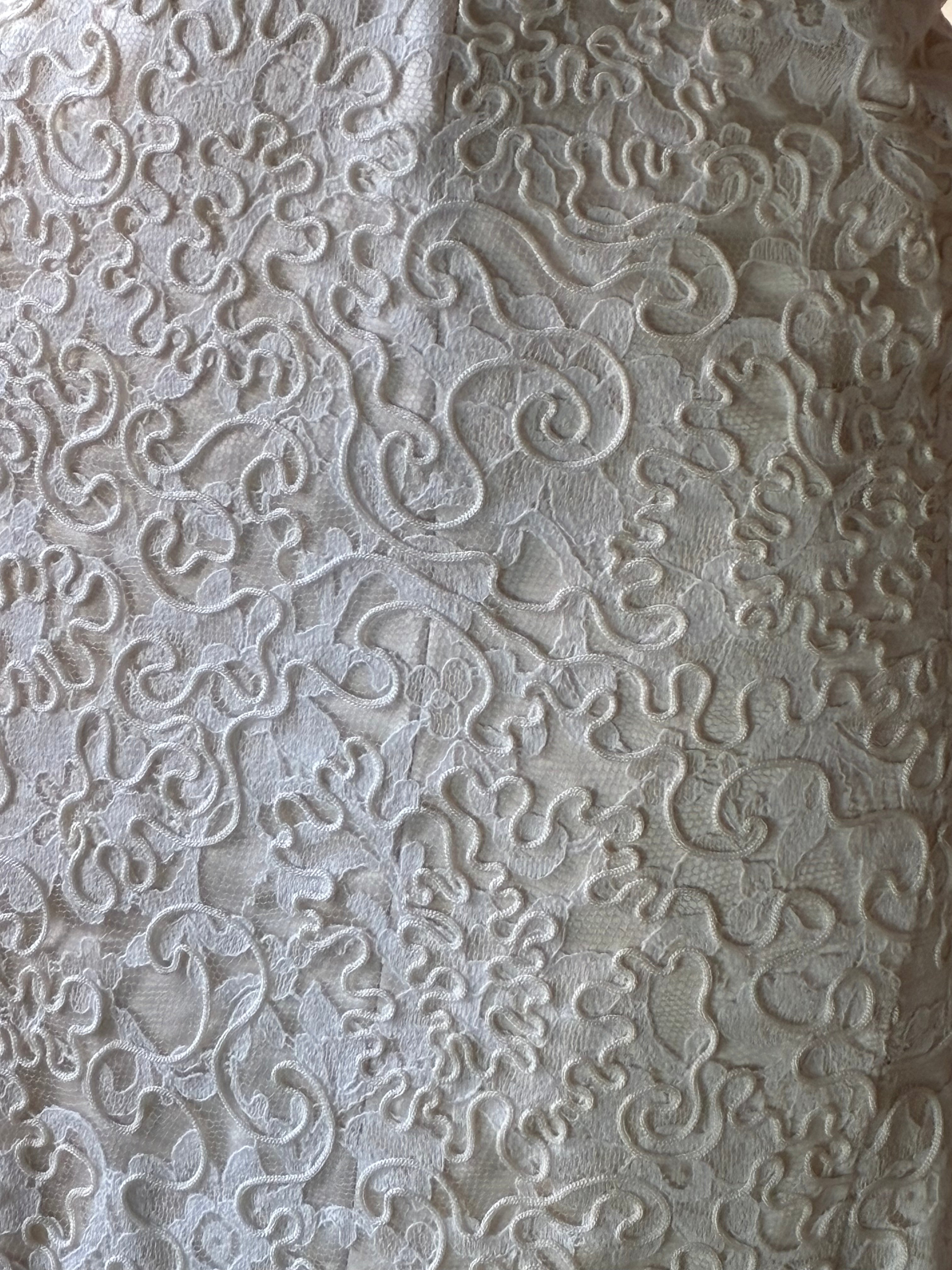 1992 Corded Lace Halter Column Dress