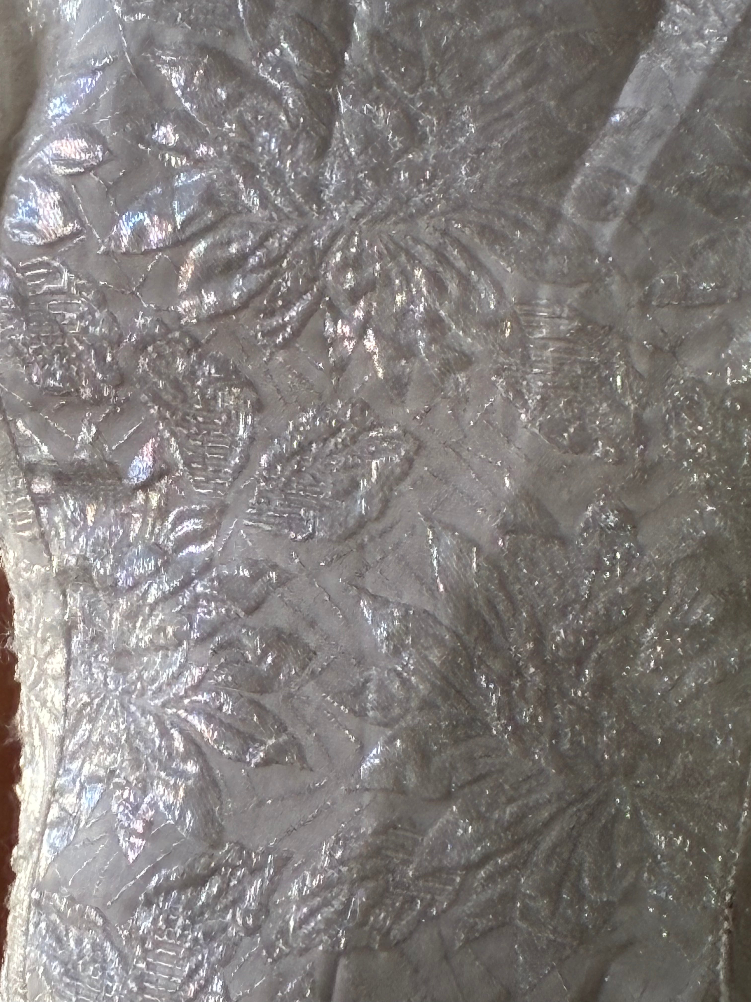60s Bateau Holographic Embroidered Bodice Mini