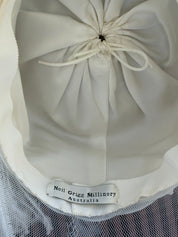 90s Neil Grigg Ostrich Feather Wide Brim Hat