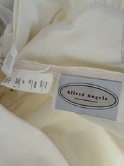 90s Vera Wang Inspired Bateau Drop Waist Ballgown