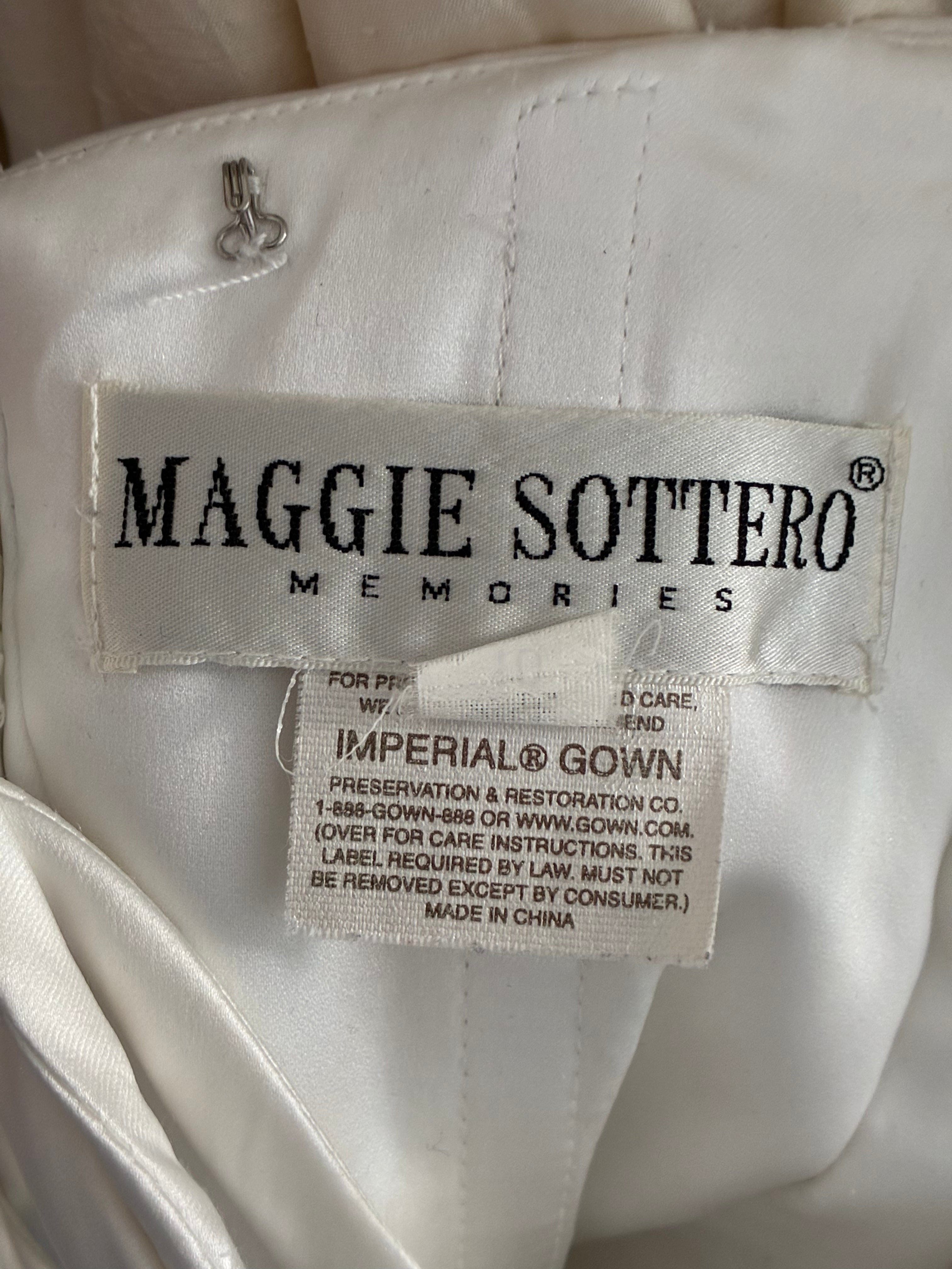 1998 Maggie Sottero Strapless Drop Waist Dress