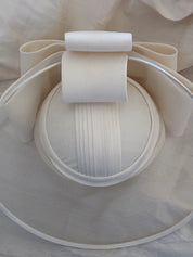 90s Raw Silk and Crinoline Fascinator