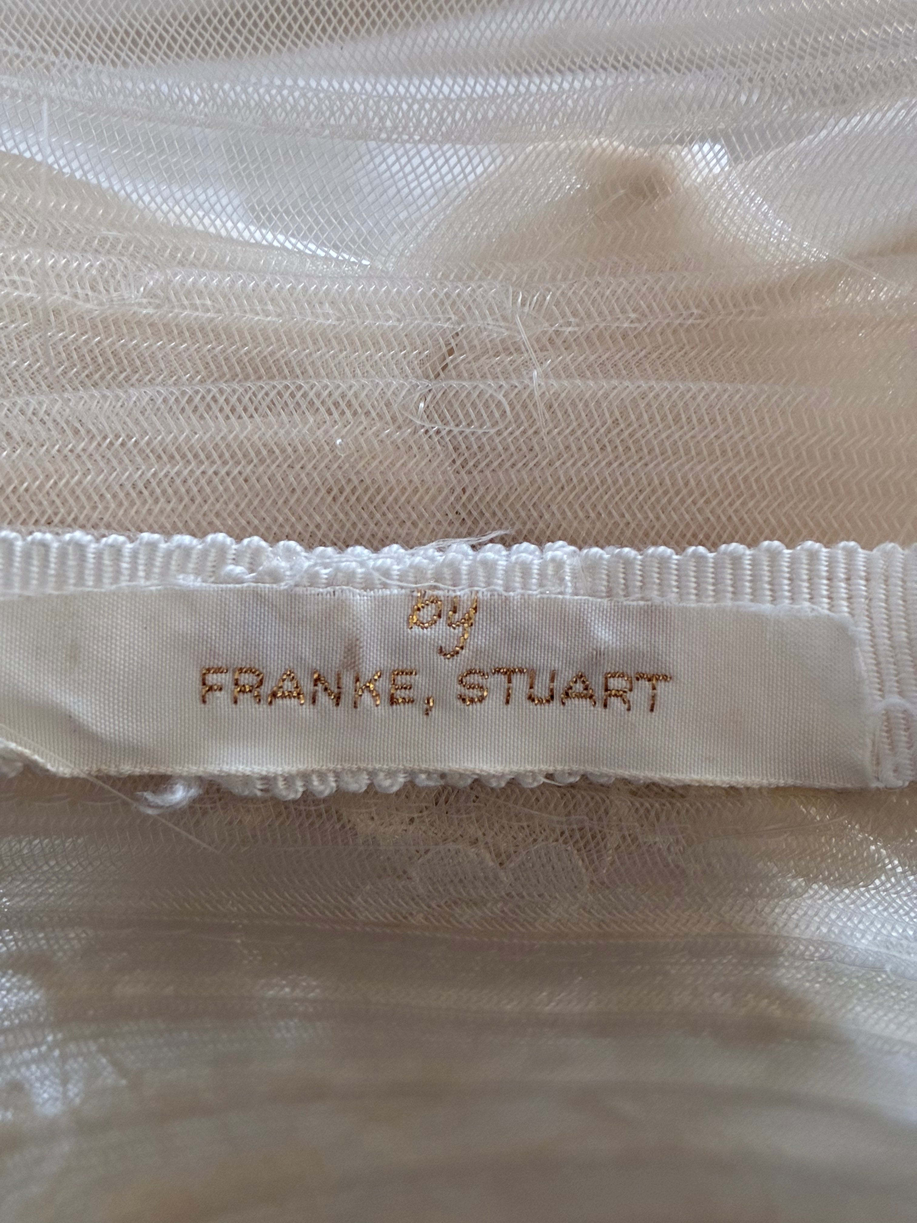 70s Franke Stuart Lace and Chiffon Sunhat