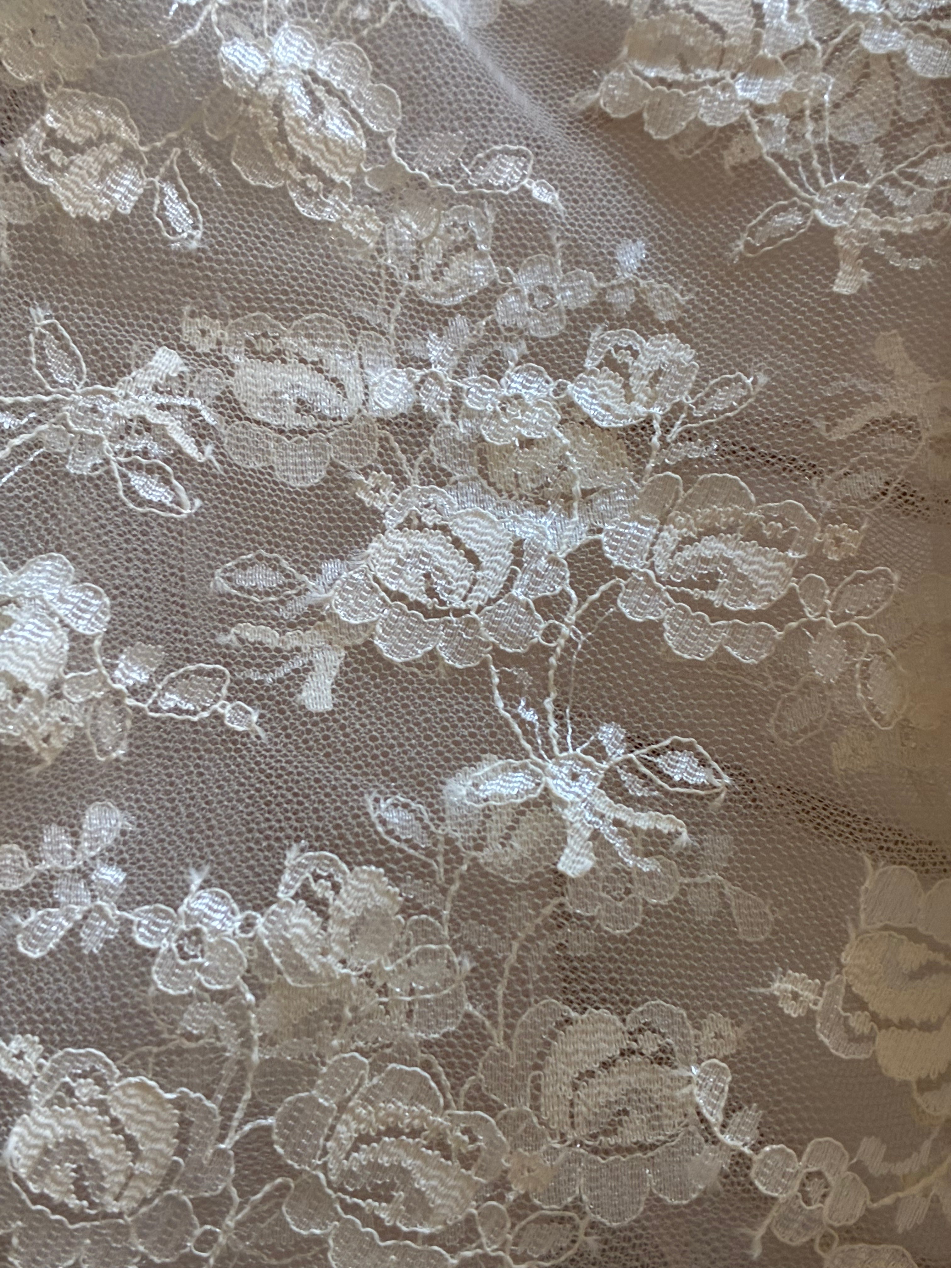 70s Franke Stuart Lace and Chiffon Sunhat
