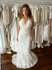 90s Beaded Halter Dress