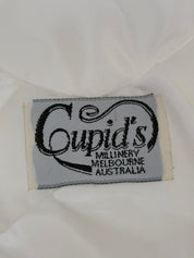 90s Duchess Satin and Still Widebrim Veil Hat