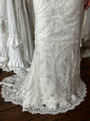 90s Beaded Halter Dress