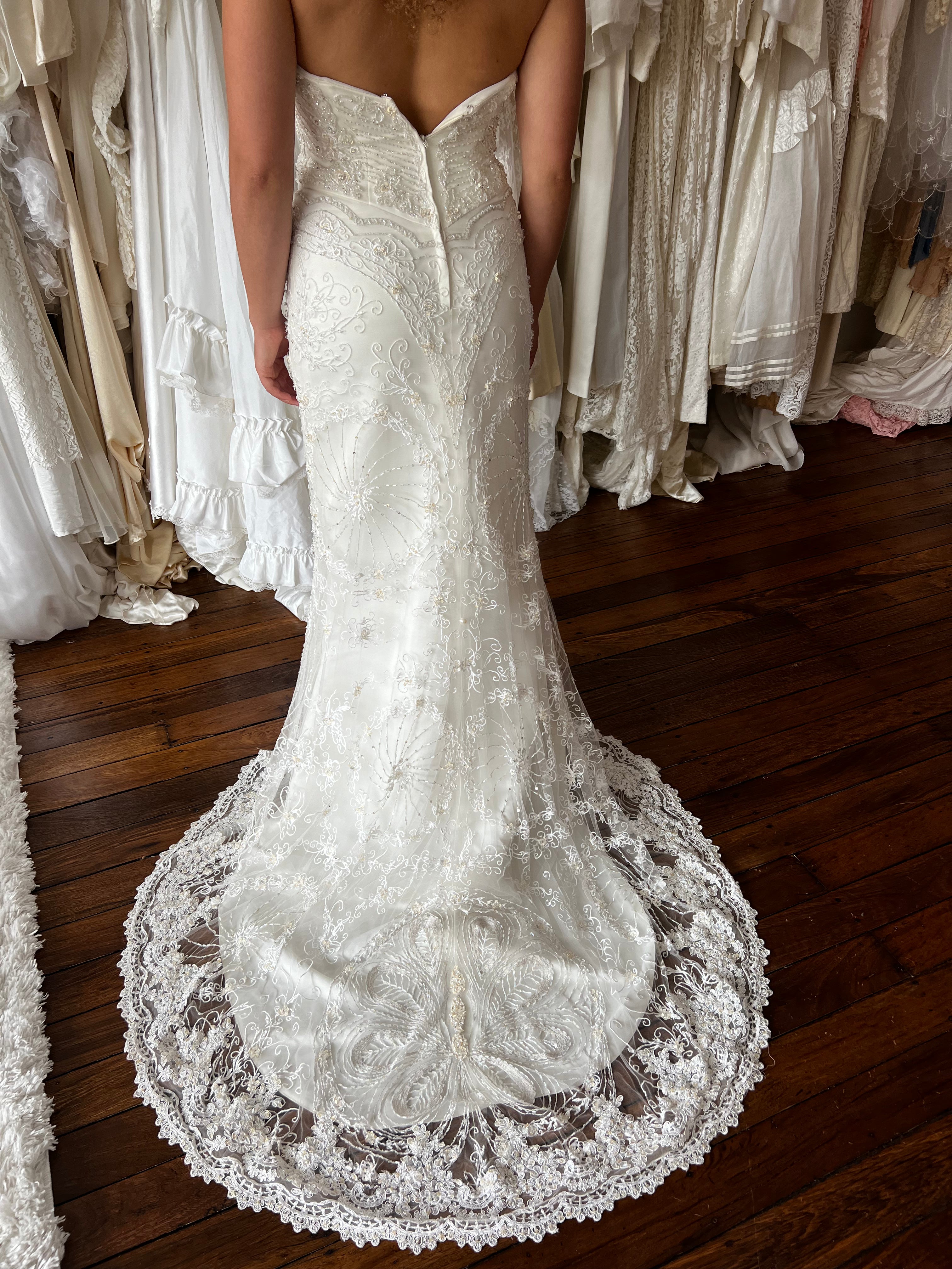 90s Beaded Halter Dress