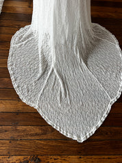 40s Lace Ruffle Detail Dress