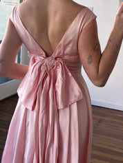 50s Bubblegum Pink Boat Neck Dress