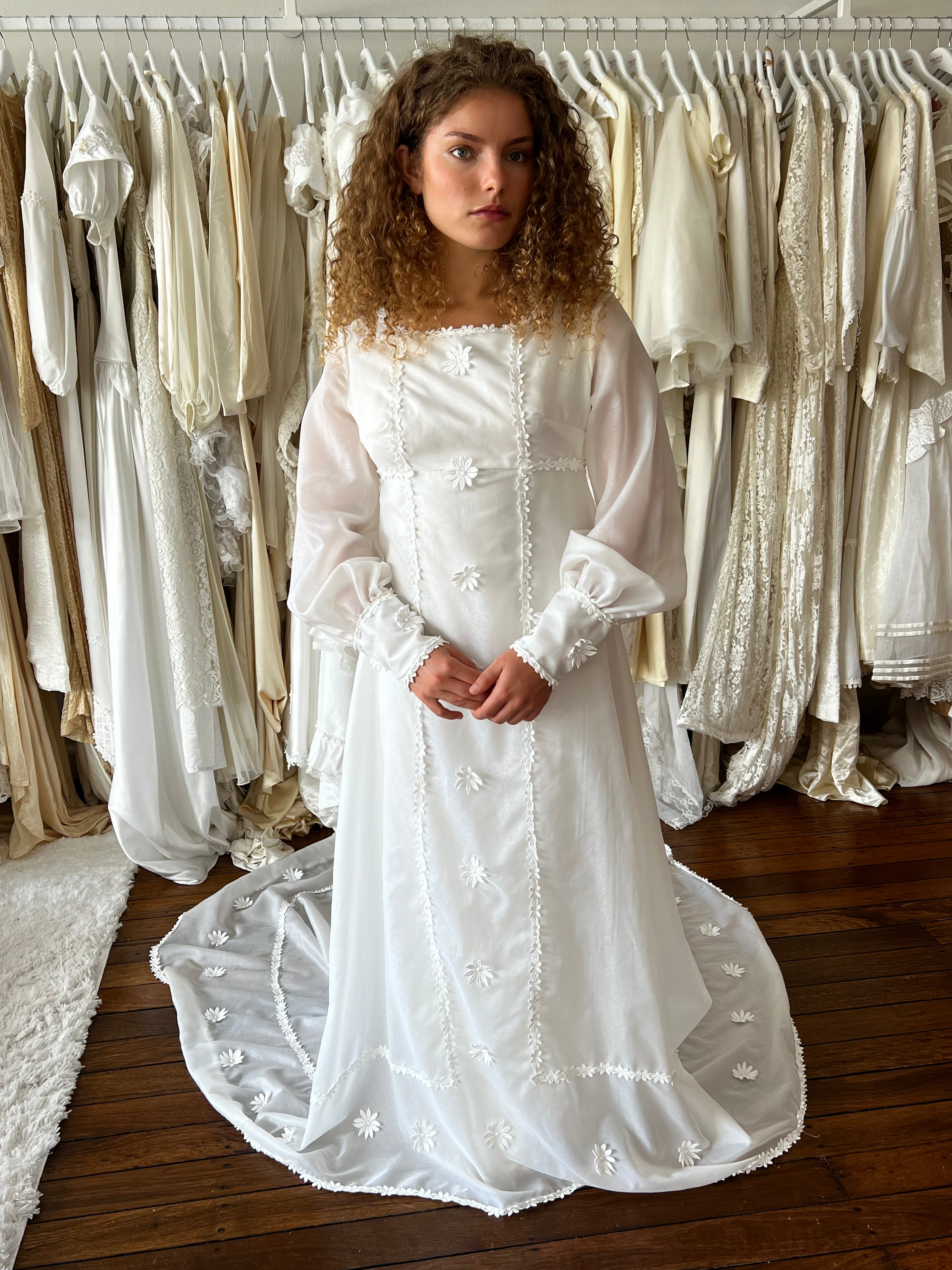 70s Empress Daisy Lace Dress