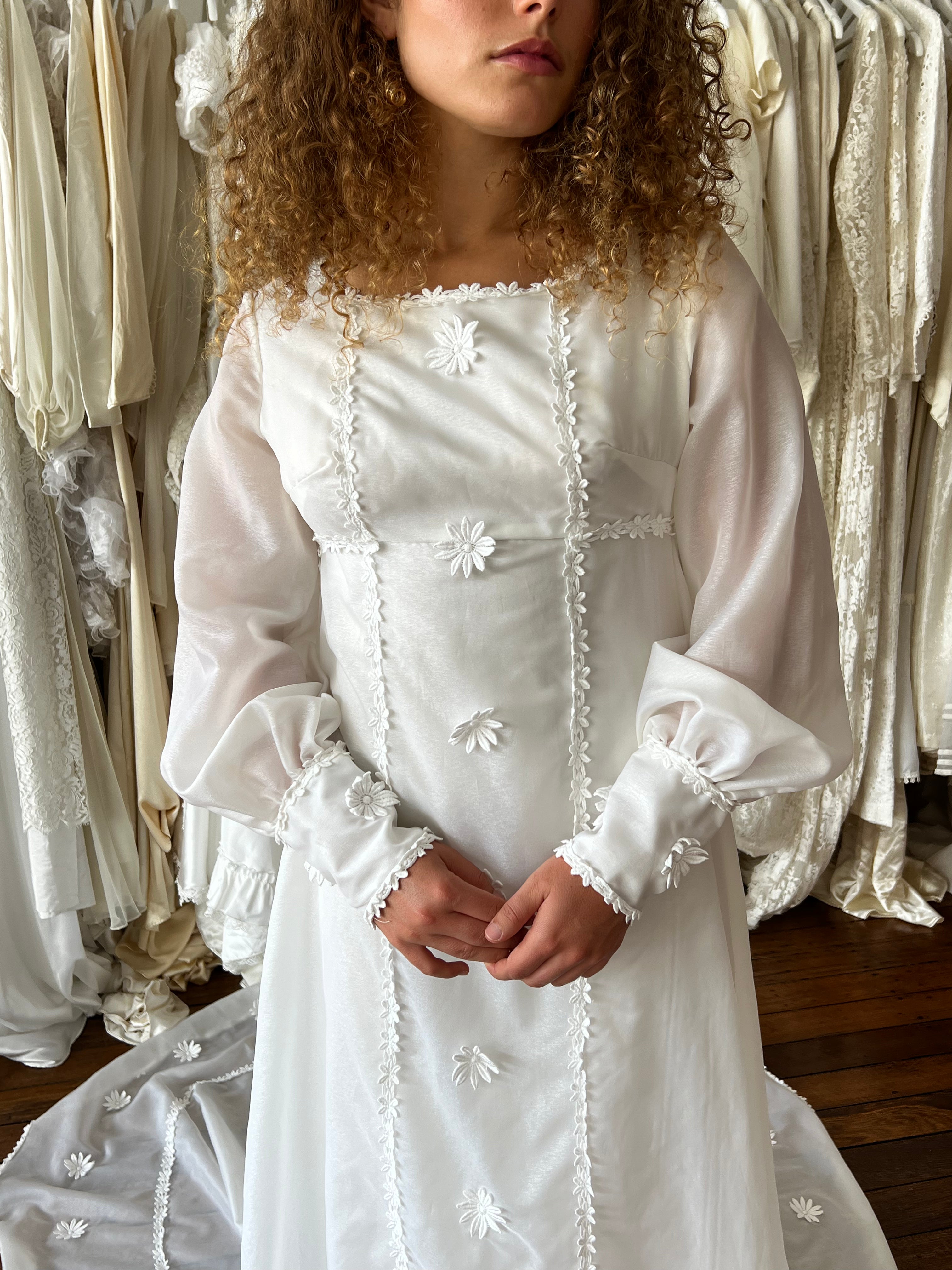 70s Empress Daisy Lace Dress