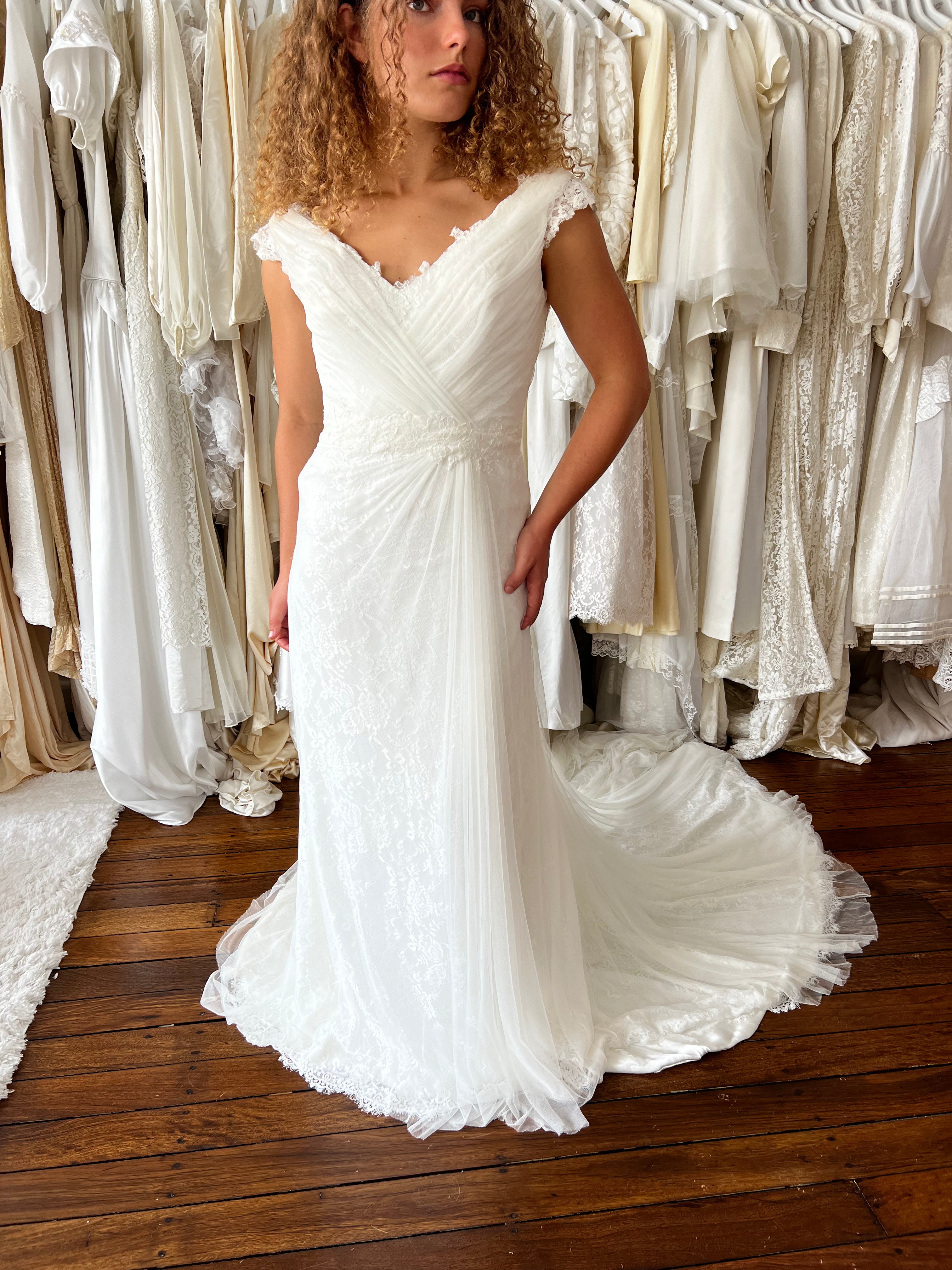 90s Maggie Sottero Asymmetrical Fairy Dress