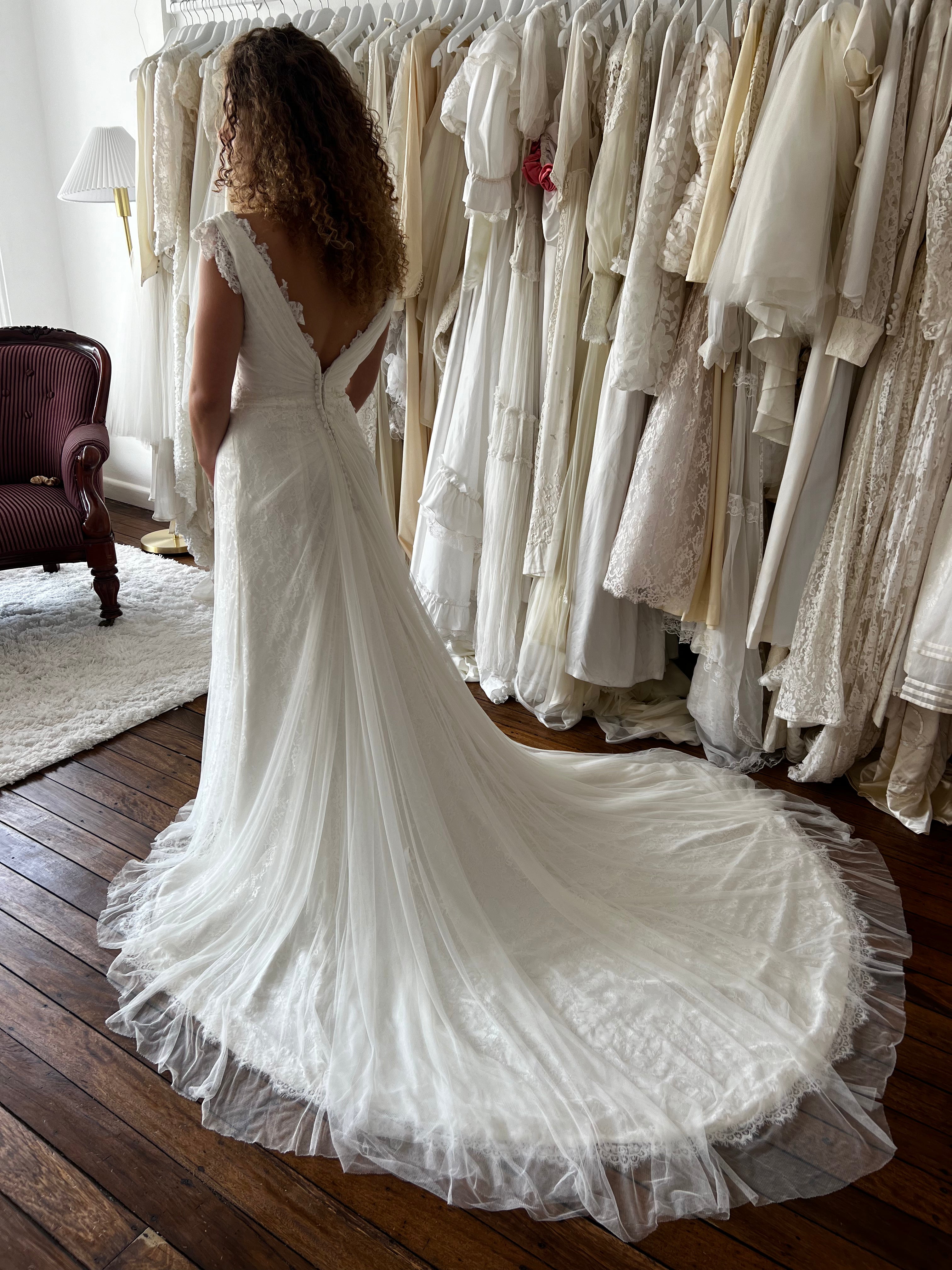 90s Maggie Sottero Asymmetrical Fairy Dress