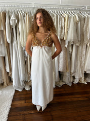 60s Beaded Bust Bodycon Dress