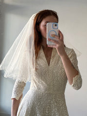 70s Cage Fascinator Veil