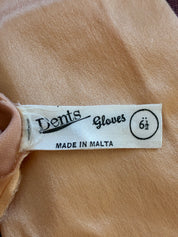 50s Burnt Orange Satin Finish Elbow Gloves