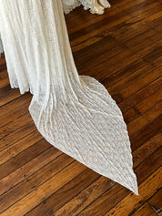 30s Lace Collared Basque Waist Dress