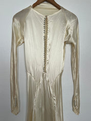 1930s Silk Cowl Neck Dress