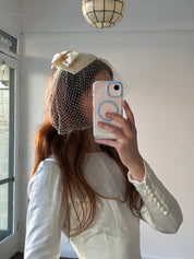 70s Bow Detail Fascinator