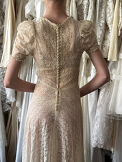 1924 Golden Lace Dress