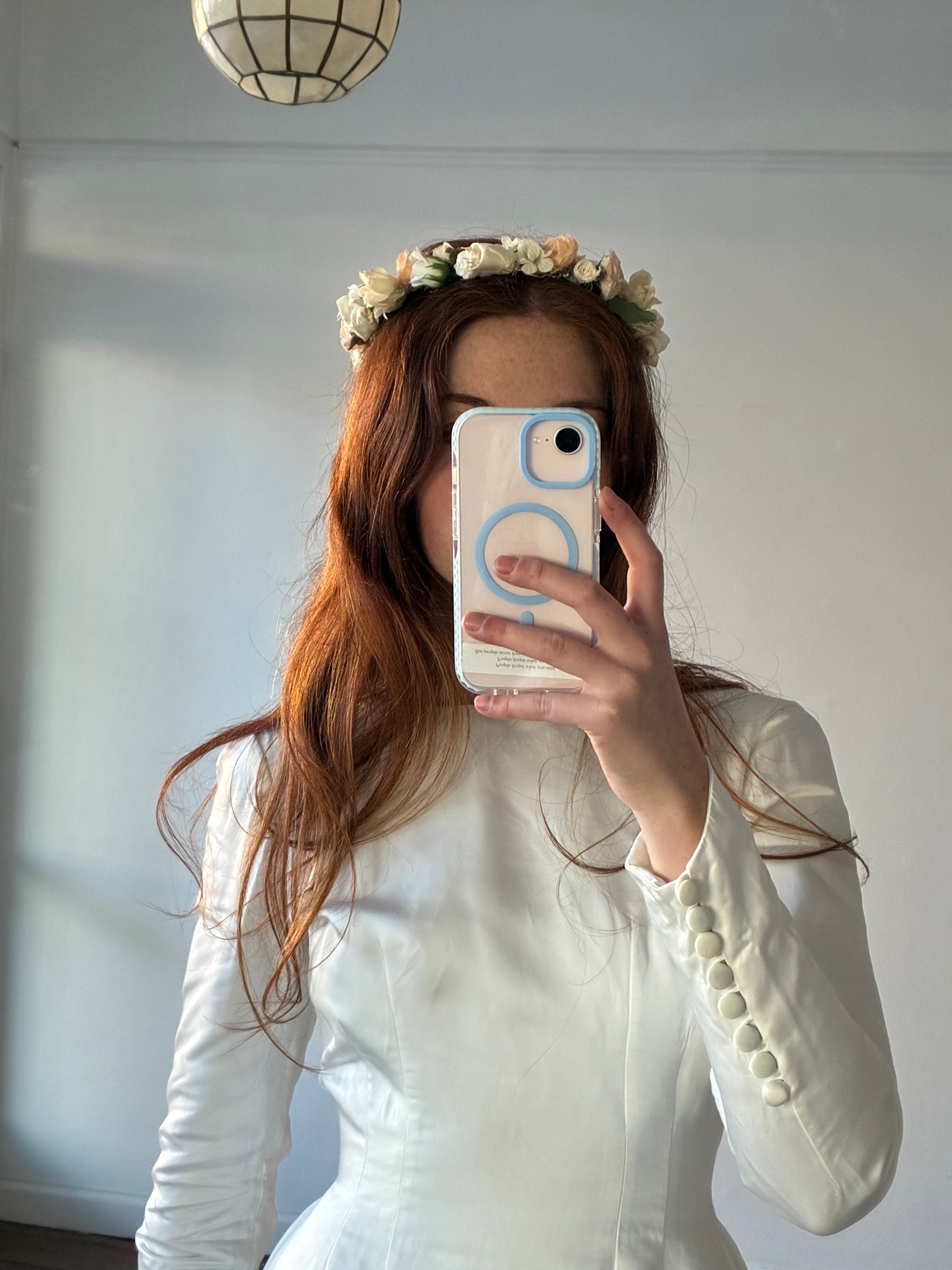90s Bow Detail Flower Crown
