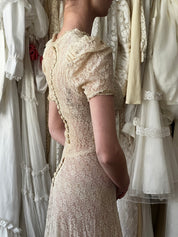 1924 Golden Lace Dress
