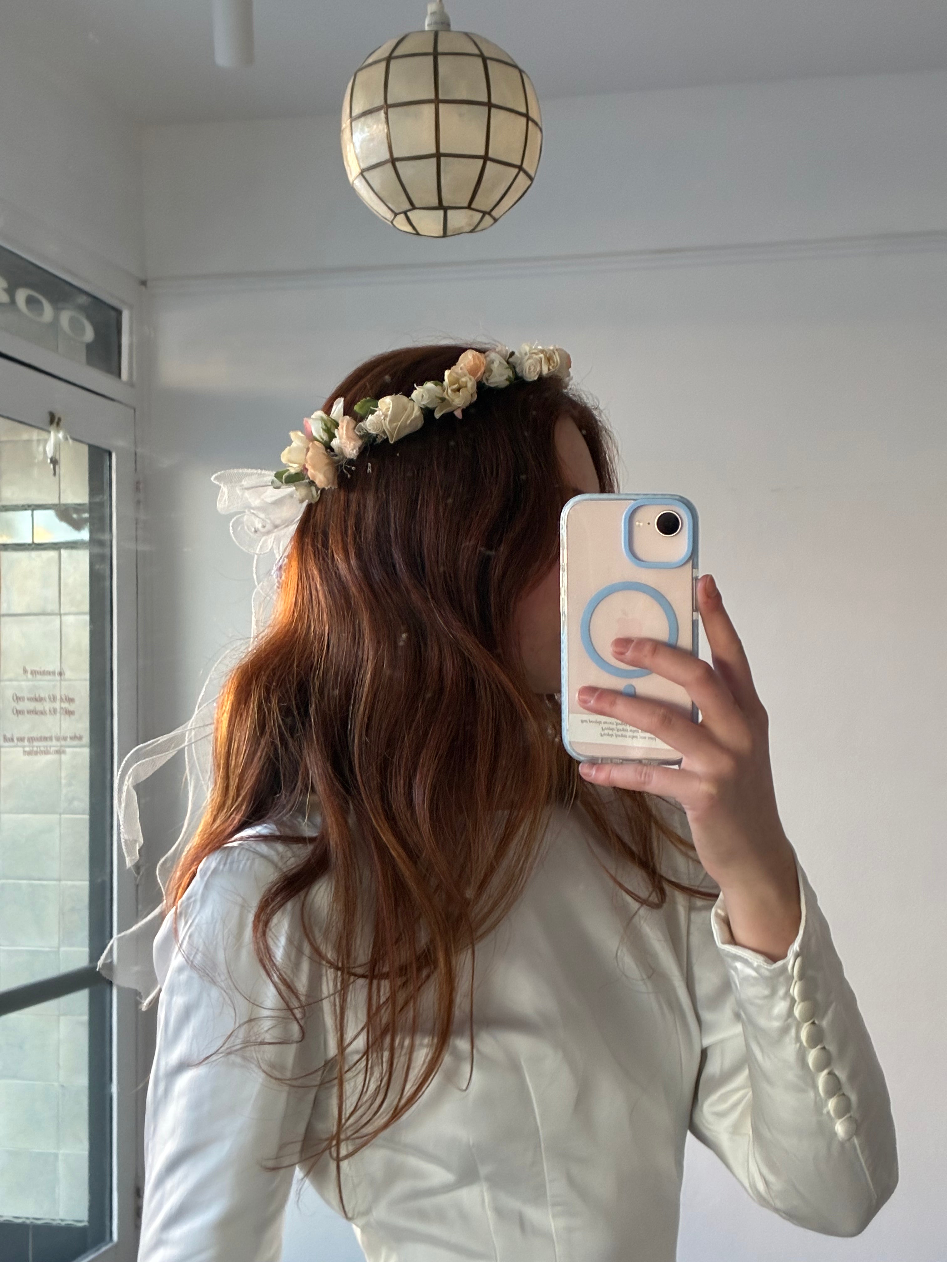 90s Bow Detail Flower Crown
