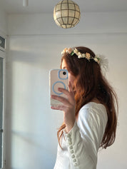 90s Bow Detail Flower Crown