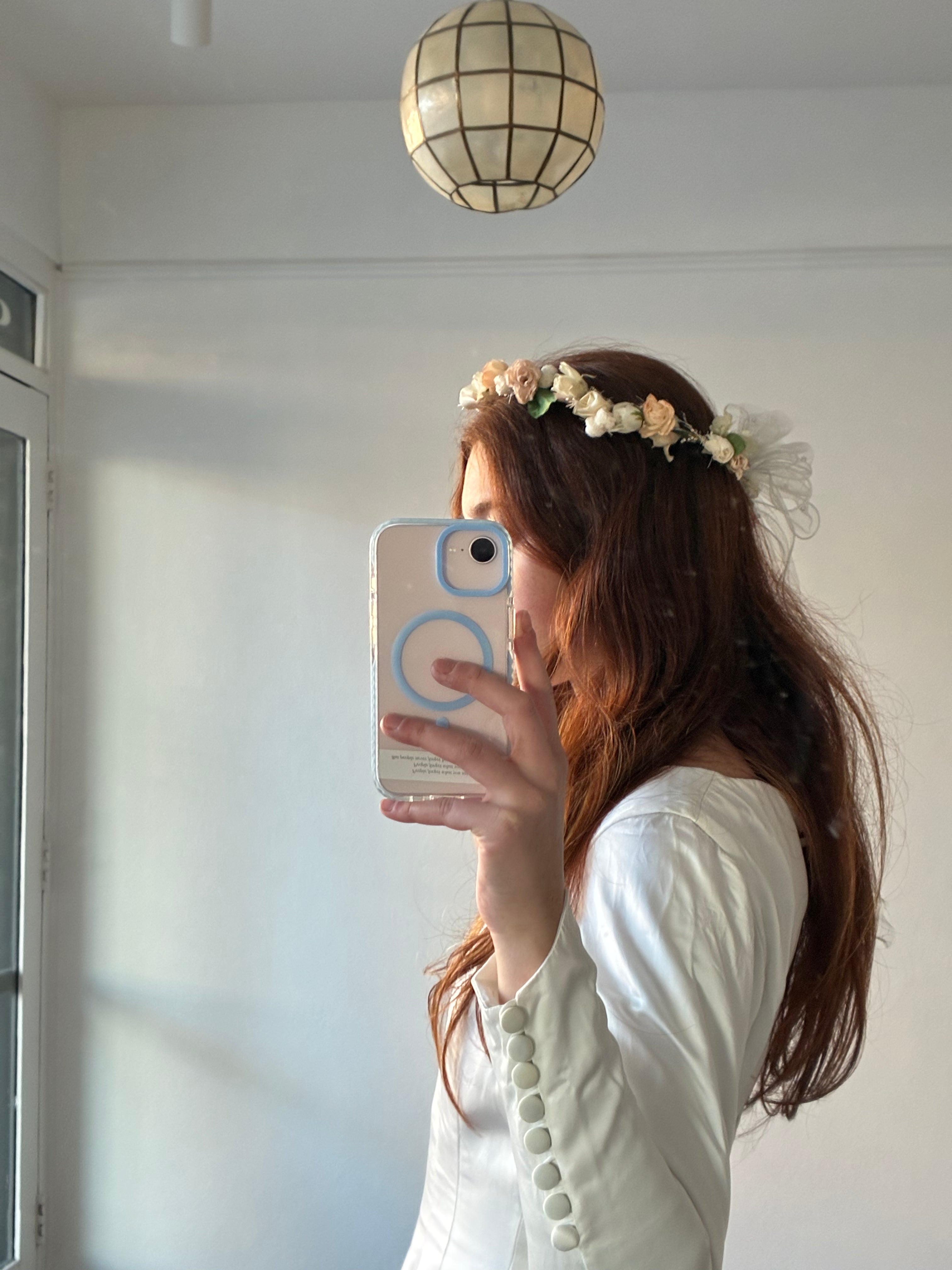90s Bow Detail Flower Crown