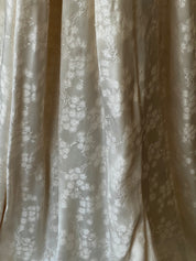 40s Blush Embossed Silk Satin Dress