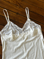 90s Lace Trim Mini Lingerie Dress