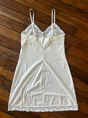 90s Lace Trim Mini Lingerie Dress