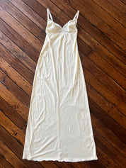 90s Cream Maxi Lingerie Dress