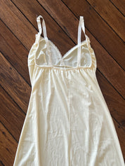 90s Cream Maxi Lingerie Dress