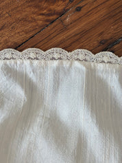 1990 Raw Silk Off-the-shoulder Basque Waist Dress