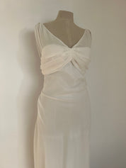 1990s Pleated Bust Dress