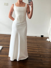 90s Jacquard Corset Dress