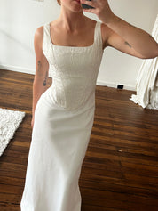 90s Jacquard Corset Dress