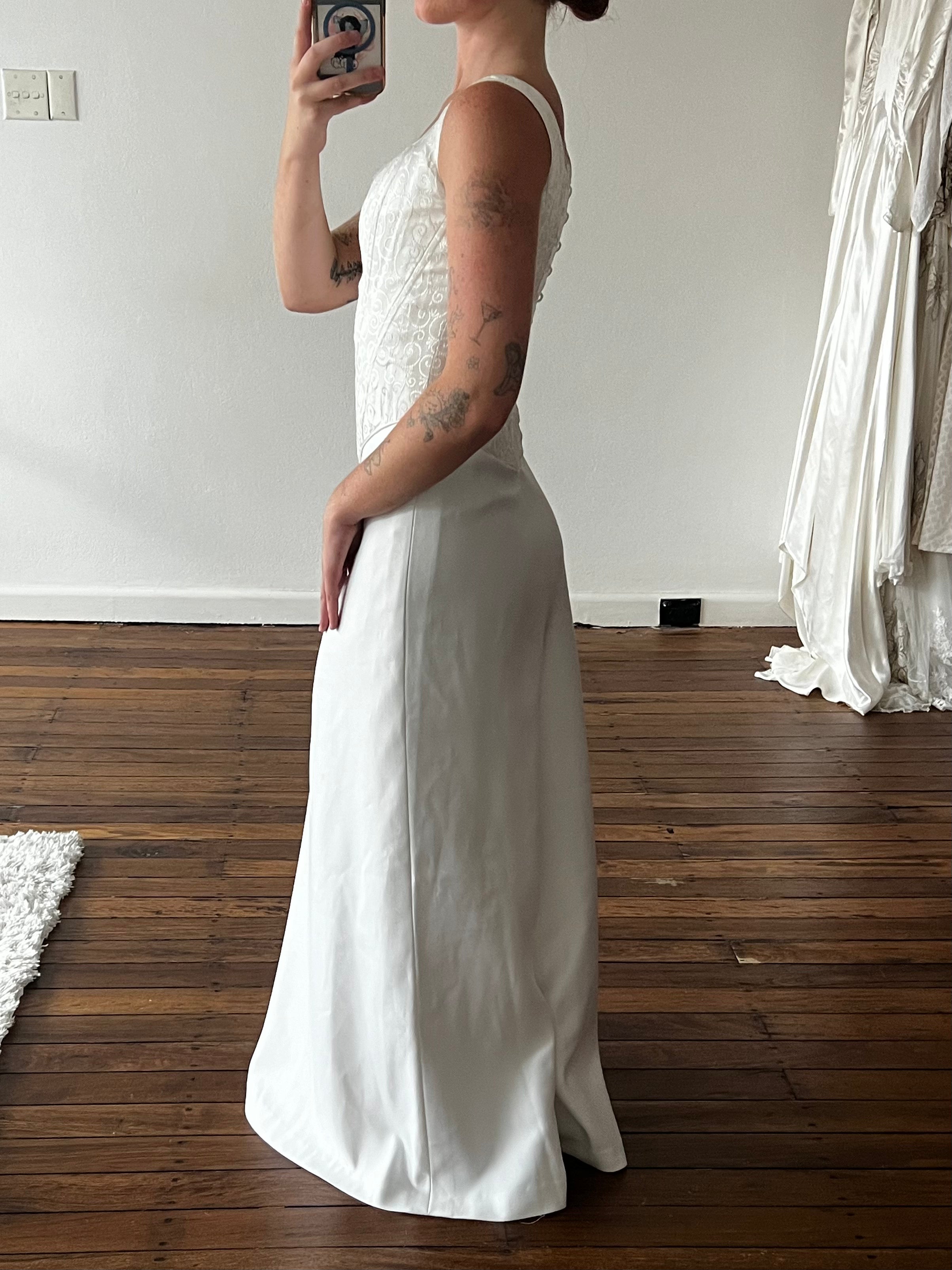 90s Jacquard Corset Dress