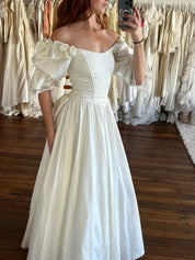 1992 Laura Ashley Lace and Bow Detail Dress