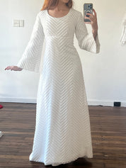 70s Polka Dot Bell Sleeve Dress